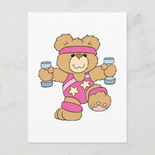 Cartão Postal Urso Malhação de exercício