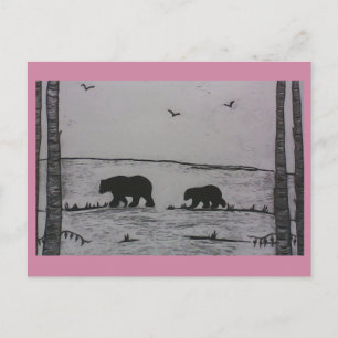 Cartão Postal Urso mamão
