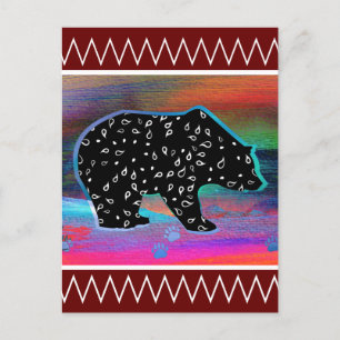 Cartão Postal Urso Negro