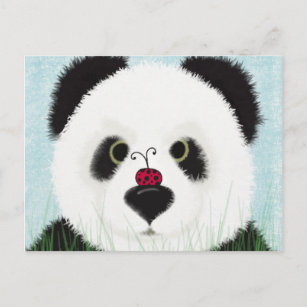 Cartão Postal Urso Panda Adorável