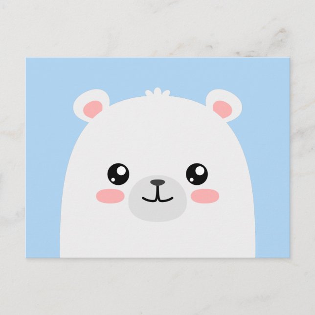 Cartão Postal Urso polar (Frente)