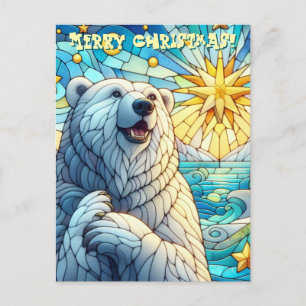 Cartão Postal Urso Polar Cinzento Grátis Vidro Escondido