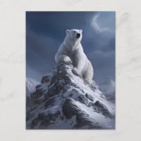 Urso Polar Majestoso Em Cúpula de Neve