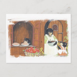 Cartão Postal Ursos de Dia de Banho