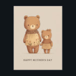 Cartão Postal Ursos de pelúcia de desenho animado fofo. Dia dos<br><div class="desc">Cartão postal de ursinhos de pelúcia de desenho animado fofo para o Dia dos Namorados.</div>