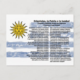 Cartão Postal Uruguai - Himno Nacional