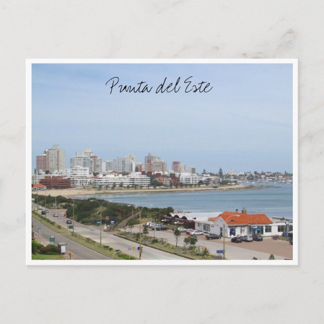 Cartão Postal uruguay da cidade de punta Beach (Frente)