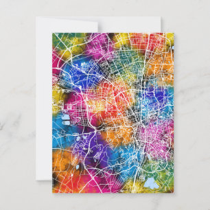 Cartão Postal Ürümqi China City Map