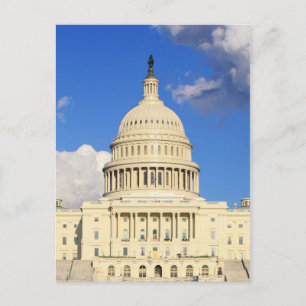 Cartão Postal US Capitol Building, Washington DC, EUA