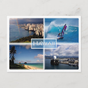 Cartão Postal US Havaí - Vista de Honolulu - O Perouse - Lanikai