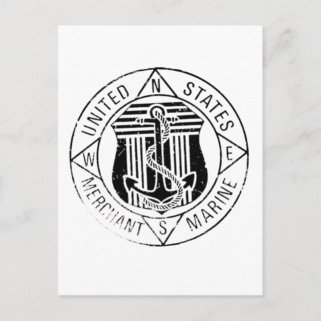 Cartão Postal US Merchant Marines, por: David Lee (Frente)