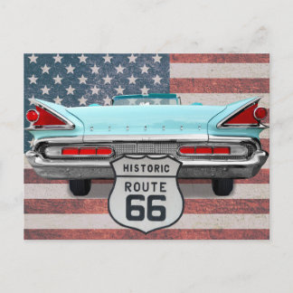 Cartão Postal US Route 66 Travel Postcard