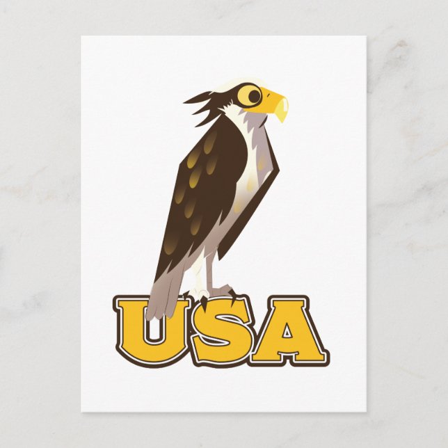 Cartão Postal USA Bold Eagle (Frente)