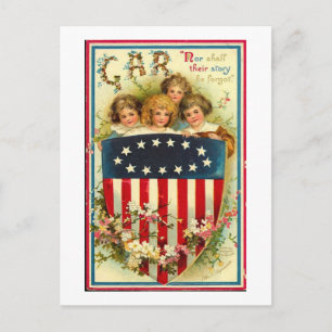 Cartão Postal USA Girls Vintage Americana
