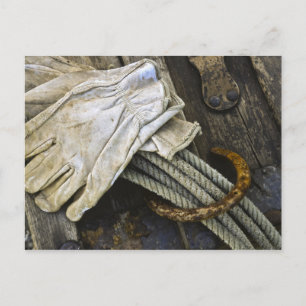 Cartão Postal USA, New Mexico, Santa Fe. Close-up of cowboy