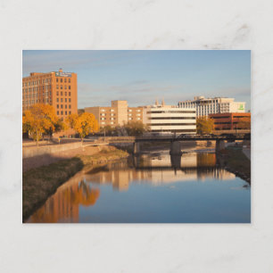 Cartão Postal USA, South Dakota, Sioux Falls, City Skyline
