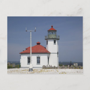 Cartão Postal USA, Washington, Seattle, Alki Point Lighthouse, 2