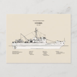 Cartão Postal USCG Cutter Storis wmec-38 - SBD