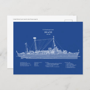 Cartão Postal USCGC Duane wpg-33 - ABD