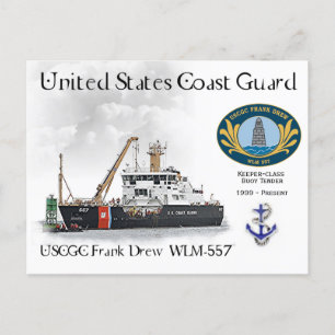 Cartão Postal USCGC Frank Drew WLM-557 Bolsa
