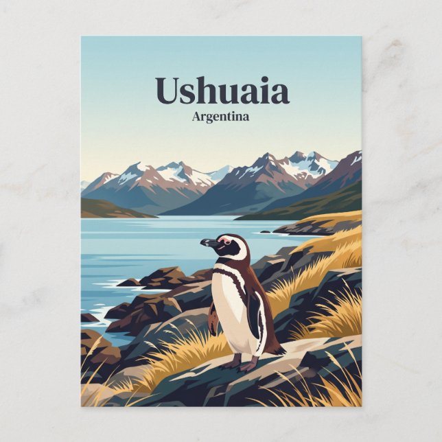 Cartão Postal Ushuaia Argentina (Frente)