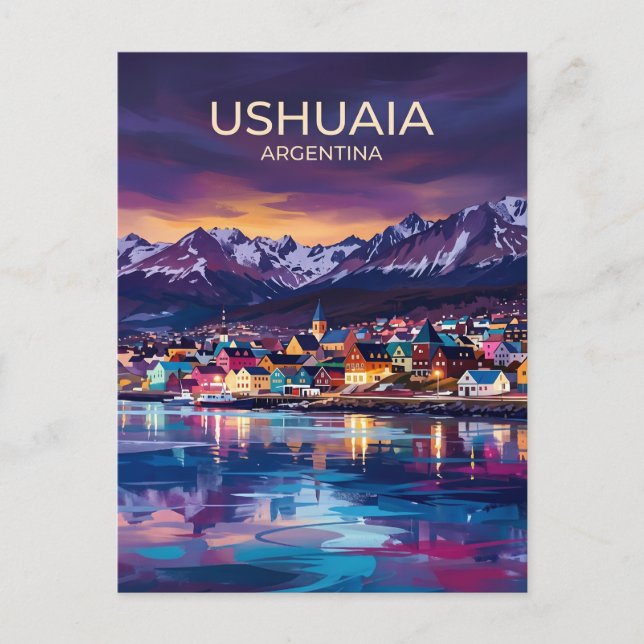 Cartão Postal Ushuaia Argentina (Frente)