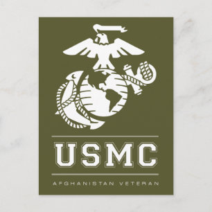 Cartão Postal USMC Afeganistão Veterano