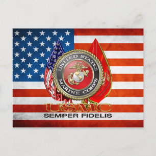 Cartão Postal USMC Semper Fi [Edição Especial] [3D]