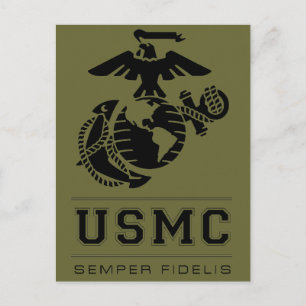 Cartão Postal USMC Semper Fidelis [Semper Fi]