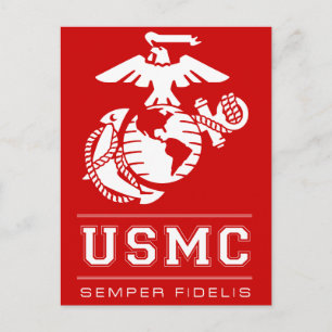 Cartão Postal USMC Semper Fidelis [Semper Fi]