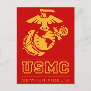 Cartão Postal USMC Semper Fidelis [Semper Fi]