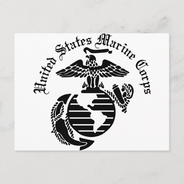 Cartão Postal USMC United States Marine Corps (Frente)