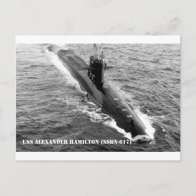 CARTÃO POSTAL USS ALEXANDER HAMILTON (Frente)