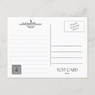 CARTÃO POSTAL USS BOWEN DE-1079 /FF-1079 FRIGATE POSTCARD