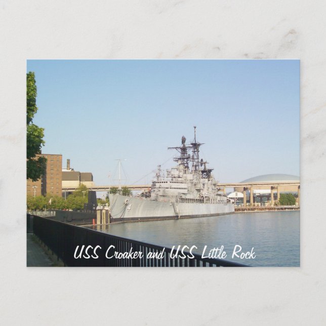 Cartão Postal USS Croaker e USS Little Rock (Frente)