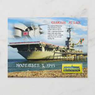 Cartão Postal USS Lexington (CV-16), Corpus Christi, Texas