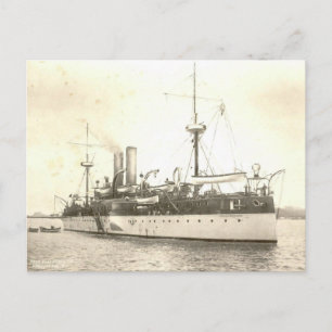 Cartão Postal USS Maine no porto de Havana