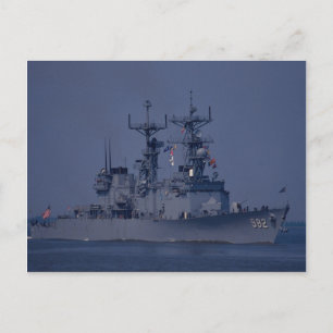 Cartão Postal USS Nicholson", destruidor de classe sprution