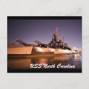 Cartão Postal USS North Carolina