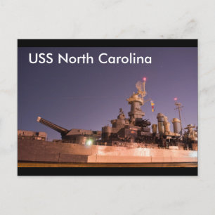 Cartão Postal USS North Carolina