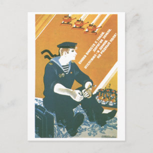 Cartão Postal USSR CCCP Guerra Fria União Soviética de Propaga