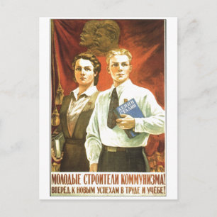 Cartão Postal USSR CCCP Guerra Fria União Soviética de Propagand