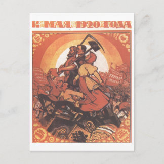 Cartão Postal USSR CCCP Guerra Fria União Soviética de Propagand