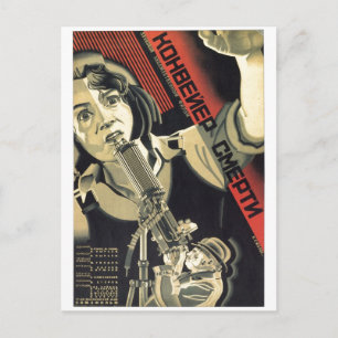 Cartão Postal USSR CCCP Guerra Fria União Soviética de Propagand