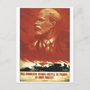 Cartão Postal USSR CCCP Guerra Fria União Soviética de Propagand