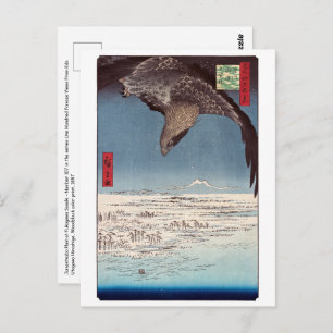 Cartão Postal Utagawa Hiroshige - Fukagawa Susaki e Jumantsubo