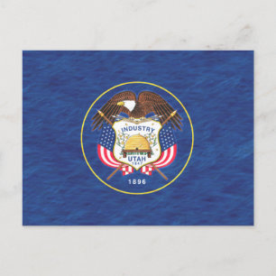 CARTÃO POSTAL UTAH FLAG