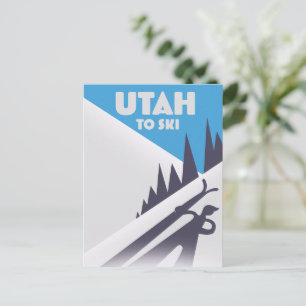 Cartão Postal Utah Para Esqui