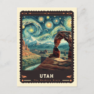 Cartão Postal Utah Vincent Van Gogh inspirado