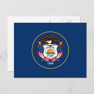 Cartão Postal Utahn Flag, Flag de Utah